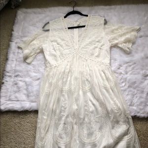 White lace dress